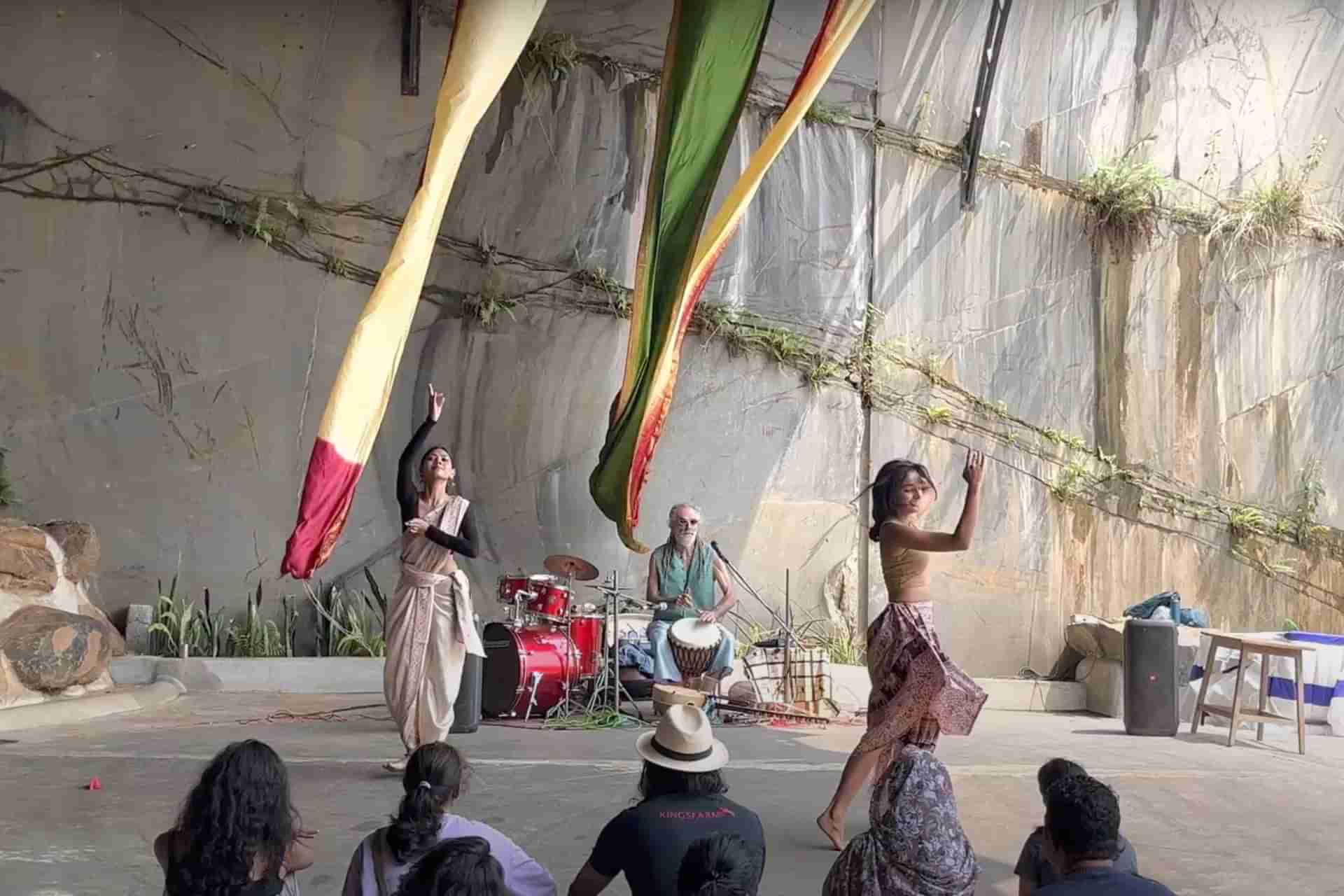 Day time Dancing Performance at Agro Resorts